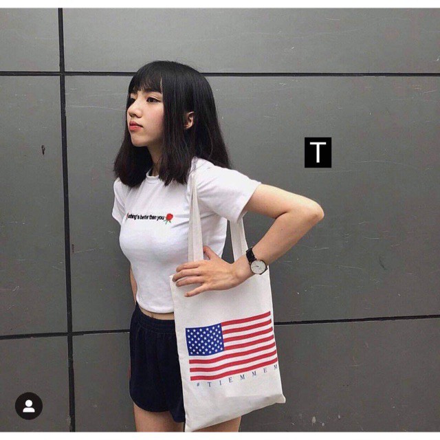 [FREESHIP ĐƠN TỪ 50K]  Túi cờ mỹ Tr&amp;Đ