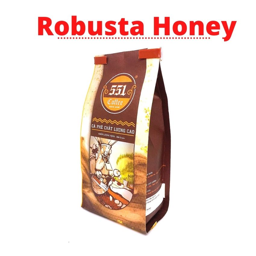 [TẶNG PHIN NHÔM] 500GR Cafe Pha Phin Robusta Honey Chất Lượng Cao 100% Rang Mộc - 551 Coffee | BigBuy360 - bigbuy360.vn
