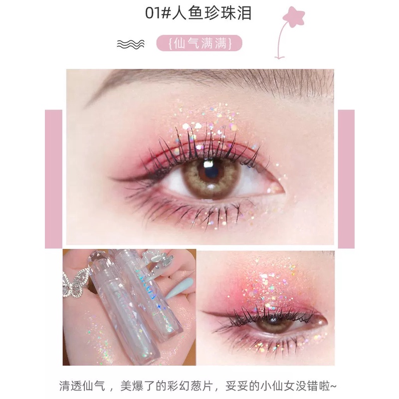 Thanh nhũ mắt lấp lánh kim tuyến ánh kim FAICCIA TWINKLE giúp đôi mắt sáng bling bling Somoholic NM1