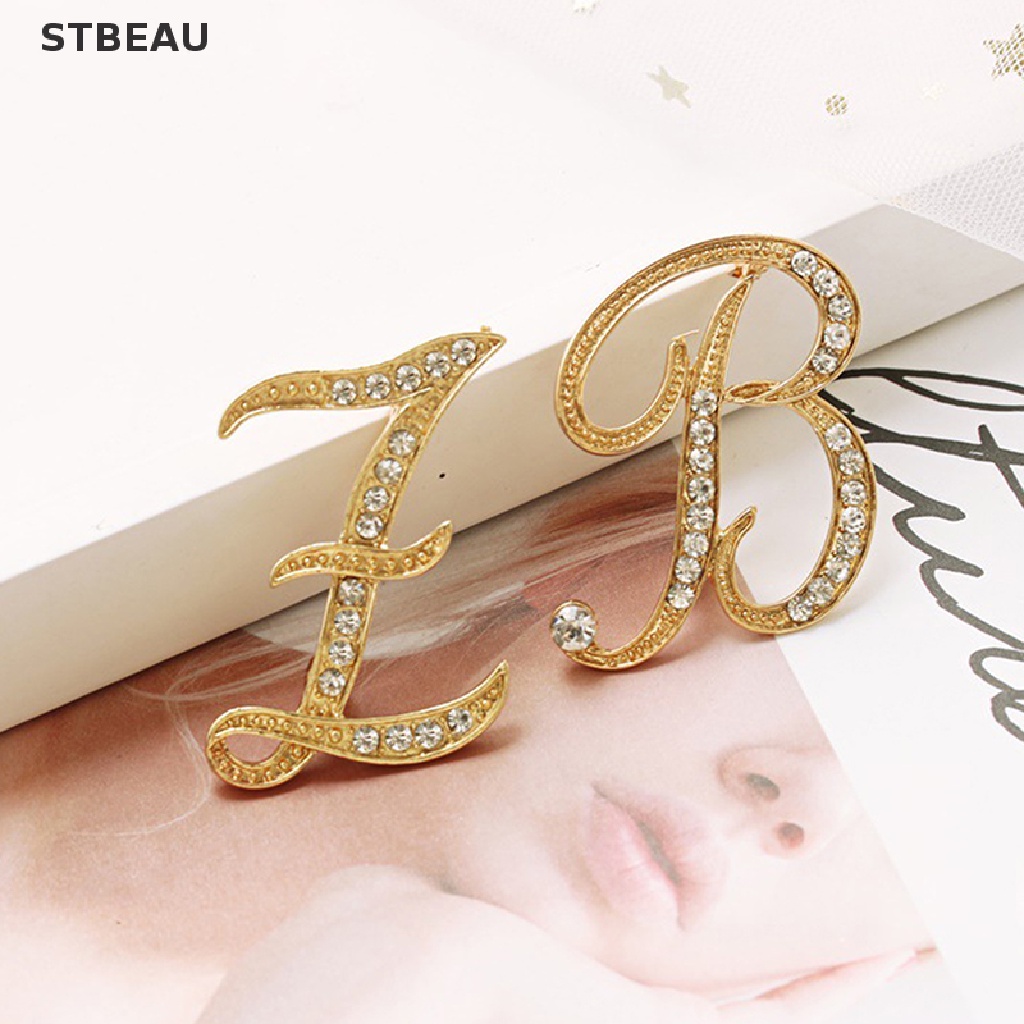 Cài Áo Hình 26 Chữ Cái Đính Đá Thời Trang