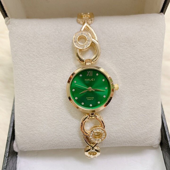 [Mã FAMAYFA2 giảm 10K đơn 50K] Đồng Hồ Nữ Halei Dạng Lắc Tay Trẻ Trung Sành Điệu Tặng Kèm Hộp Đựng | BigBuy360 - bigbuy360.vn