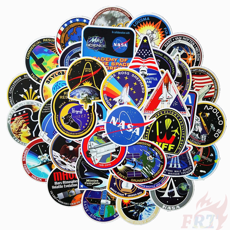 ❉ NASA：Space Shuttle - Series A Apollo Program Stickers ❉ 45Pcs/Set Outer Space DIY Fashion Decals Doodle Stickers