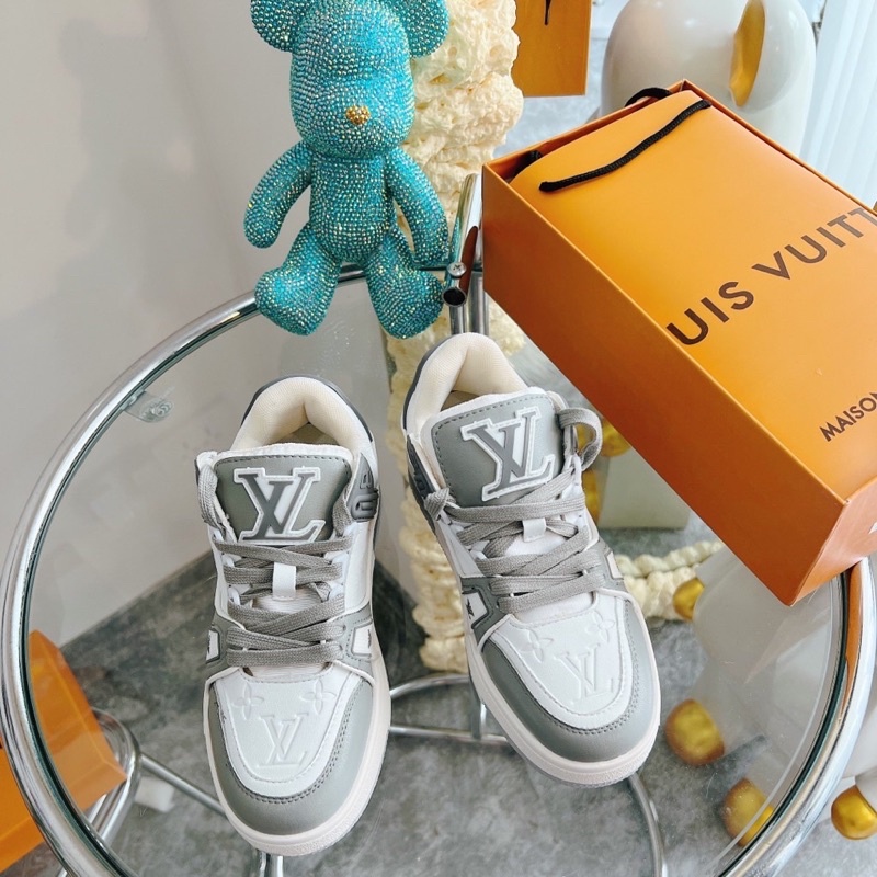 GIÀY L.V TRAINER SNEAKER WHITE GREY LAI AU