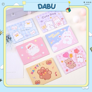 Combo 6 thiệp chúc mừng sinh nhật quà tặng happy birthday DABU hình bé gấu bé thỏ dễ thương cute