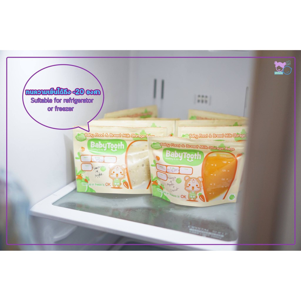 Túi Trữ Thức Ăn Babytooth Hộp 25 túi