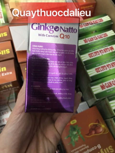 GINKGO NATTO COENZYM Q10 ,GIÚP TĂNG CƯỜNG LƯU THÔNG TUẦN HOÀN NÃO