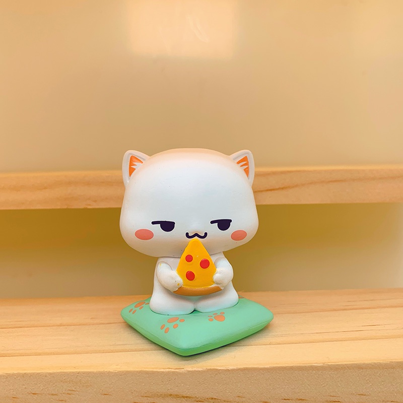 Tượng mèo trang trí  Mô hình mèo dễ thương, tượng mèo con đáng yêu , mèo nào cắn mỉu nào Zalo