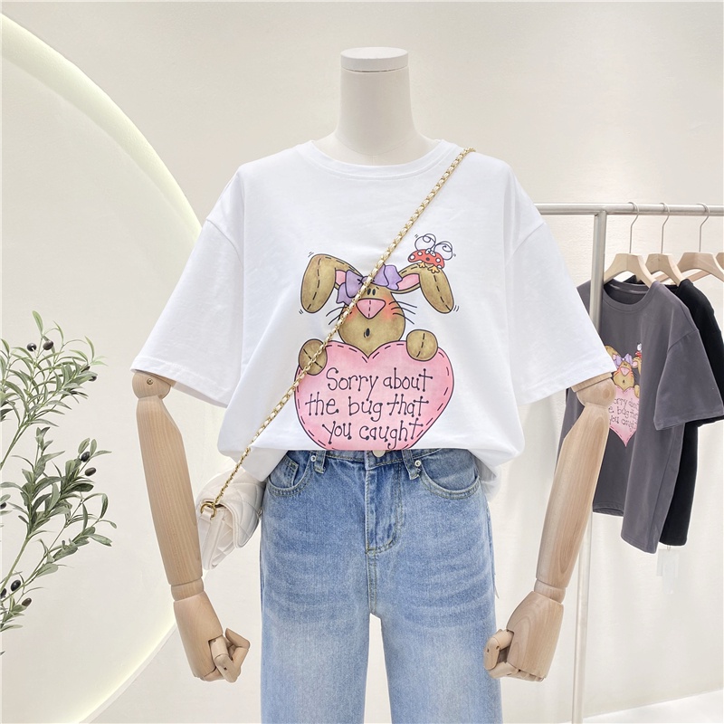 NRVP Áo Thun Tay Ngắn Cổ Tròn Thời Trang Mùa Hè Phong Cách Hàn Quốc Mới