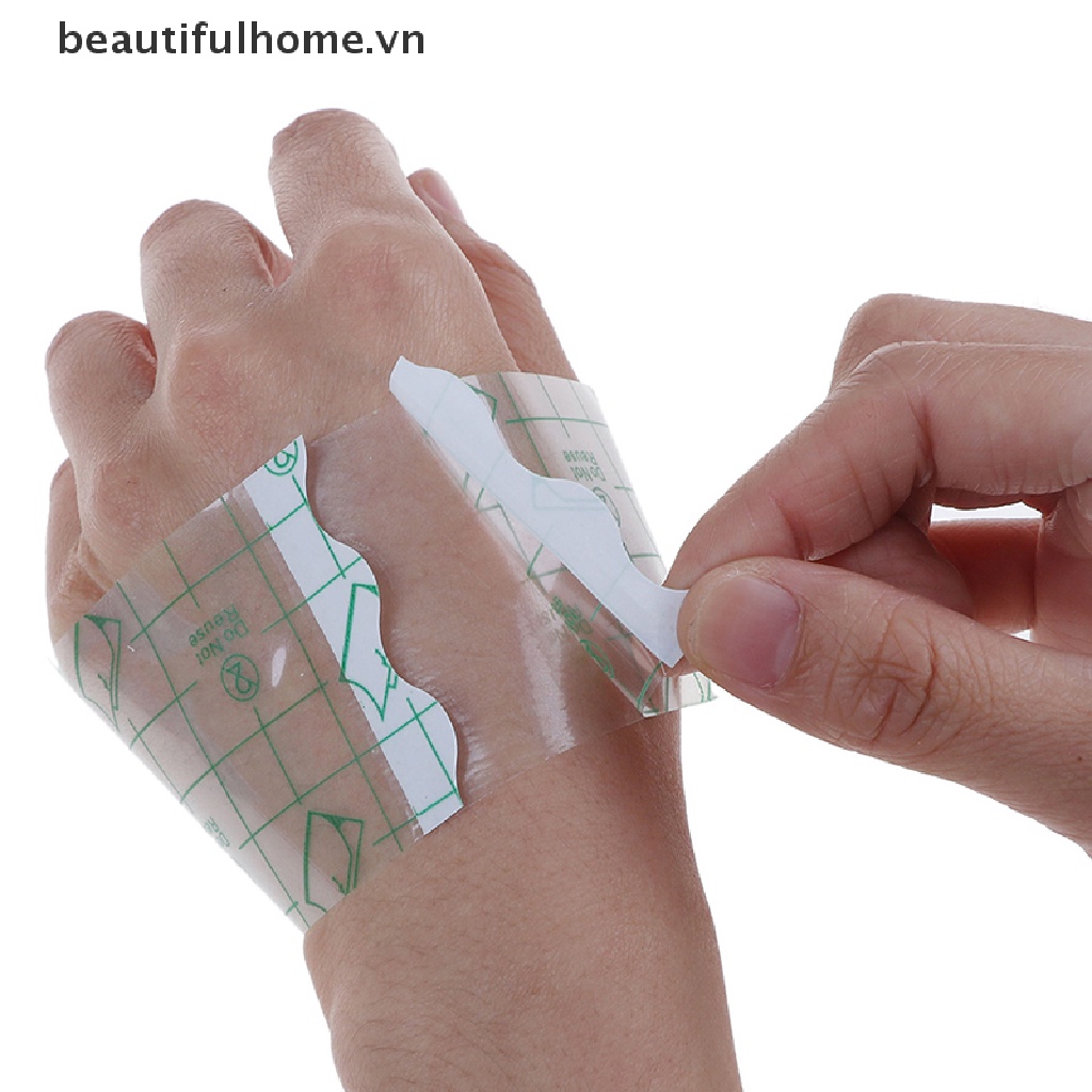 Set 10 Miếng Dán Cố Định Vết Thương Trong Suốt Chống Thấm Nước