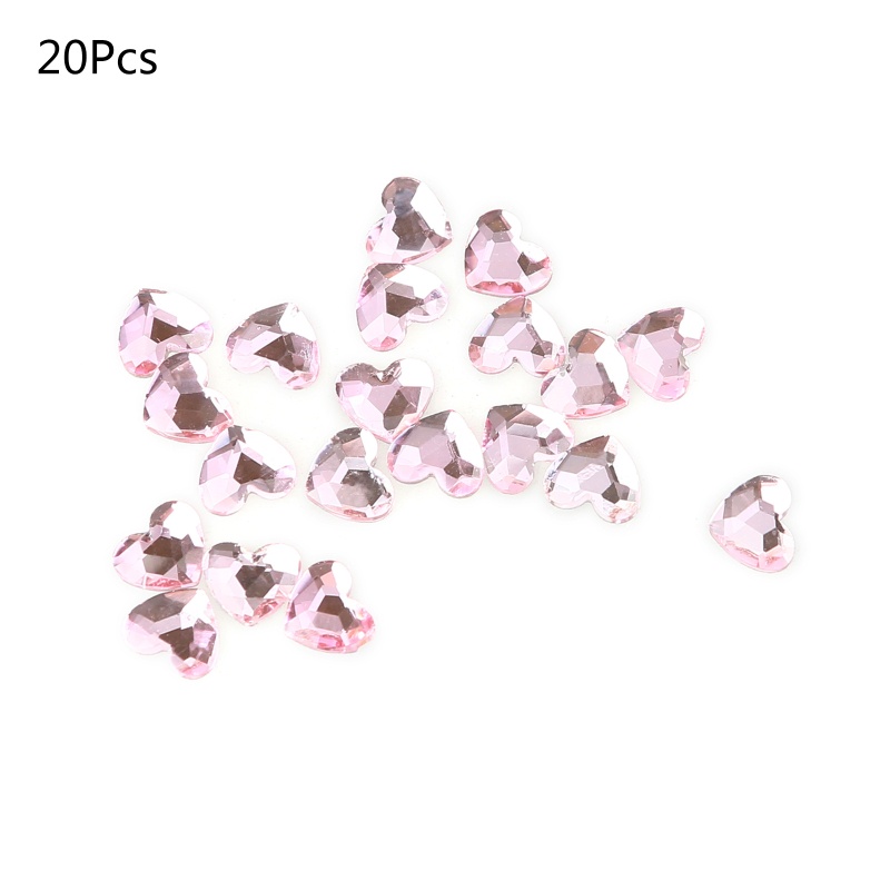 Đá Pha Lê Hình Trái Tim Lấp Lánh Trang Trí Móng Tay Charms