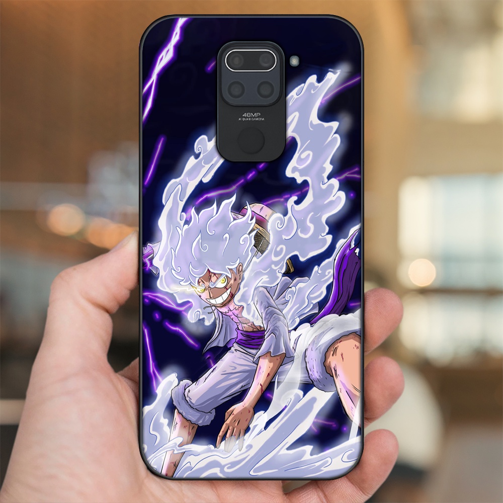 Ốp lưng Xiaomi Redmi Note 9 viền đen in hình Luffy One Piece