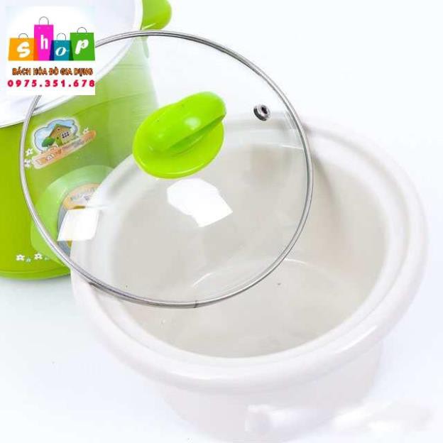 Nồi Kho Cá - Nấu Cháo Chậm Đa Năng -2,5L Bảo hành 12 Tháng ( màu Xanh)