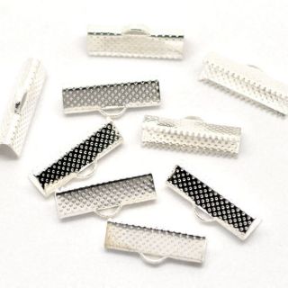 < RiBBON END >Không rỉ sét- Không chứa Cadmium/ Lead/ Zinc/Nickel Phụ kiện trang sức handmade kẹp dây ribbon
