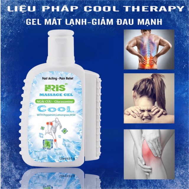 Dầu lạnh NGẢI CỨU  GLUCOSAMINE tinh dầu bạc hà 120ML