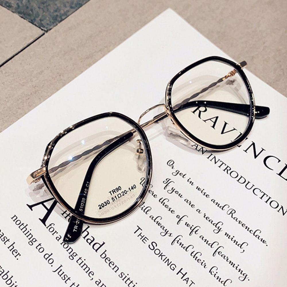Mắt Kính Gọng Lớn Trong Suốt WMES15H Phong Cách Vintage Thời Trang Cho Nữ