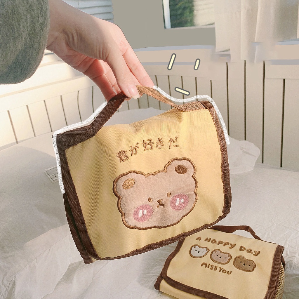Túi Đựng Mỹ Phẩm Cỡ Lớn Gấp Gọn Dễ Thương