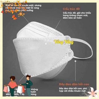 Set 5 khẩu trang 4d dc mask kf94