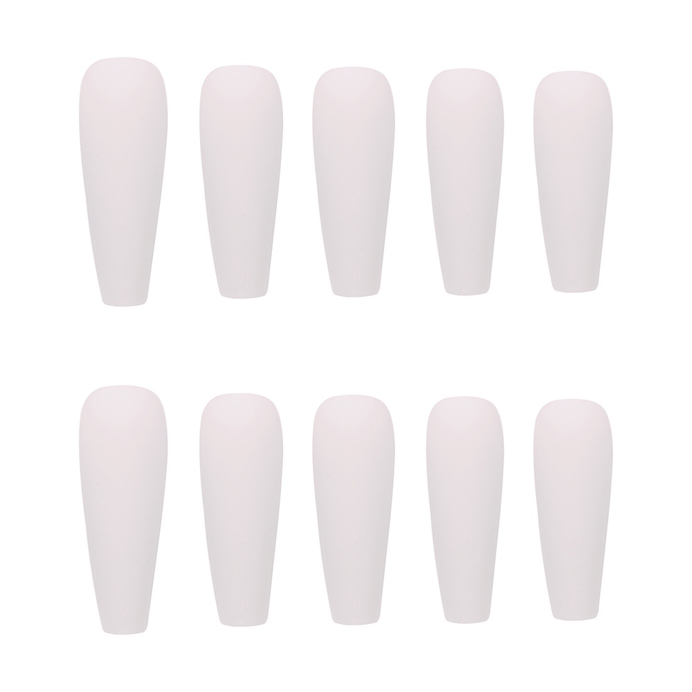 Set 24 móng tay giả YADORNOS màu trong mờ che toàn móng