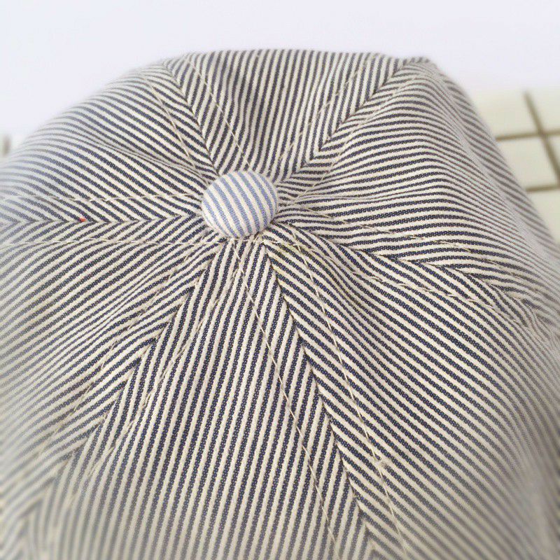 Mũ nồi cho bé trai  họa tiết thỏ xinh xắn - Mũ beret phong cách Hàn Quốc vòng đầu từ 44-50cm