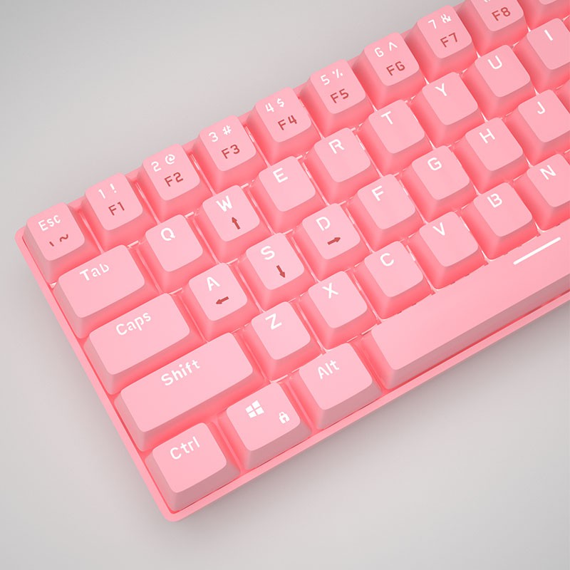 💎 MageGee MK-Bàn Phím Cơ Mini Có Dây, Bàn Phím Chơi Game Màu Hồng Nhỏ Gọn Có Đèn Nền LED Công Tắc Màu Xanh, Bàn Phí