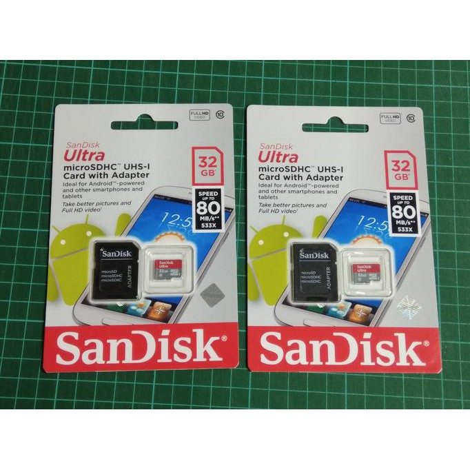 Thẻ Nhớ Sandisk Ultra Microsdhc Uhs-i 32gb 80mb / S Class10