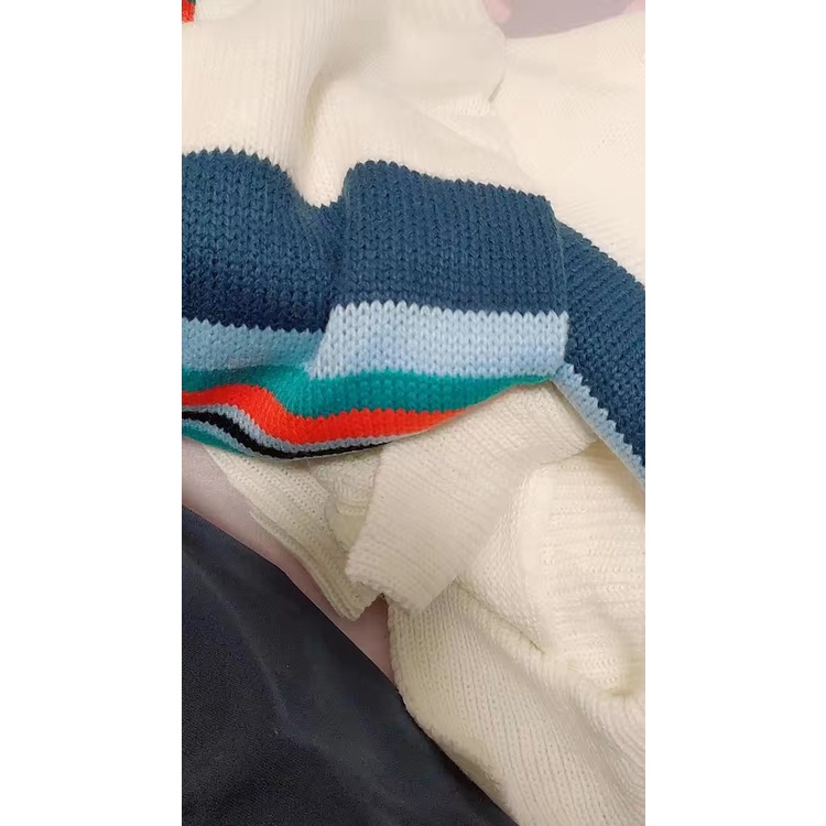 Áo Polo Dài Tay Dệt Kim Phối Màu | BigBuy360 - bigbuy360.vn