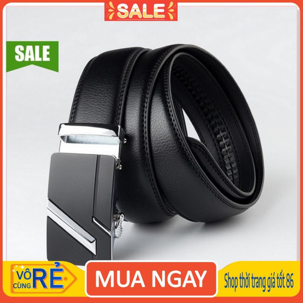 Thắt Lưng Nam, Dây Nịt Nam, Thắt Lưng Thời Trang Công Sở Khóa Tự Động Chất Liệu Da Cao Cấp Sang Trọng Xịn