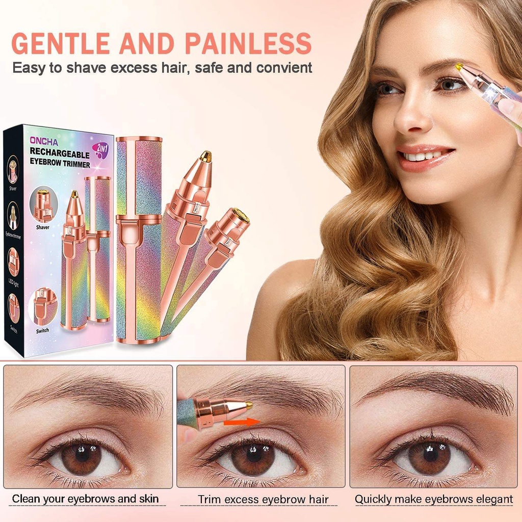 Máy Tẩy Lông 2 Trong 1 Cổng Sạc USB Tiện Dụng