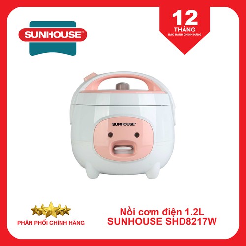 [Mã ELHADEV giảm 4% đơn 300K] Nồi cơm điện 1.2L SUNHOUSE SHD8217W