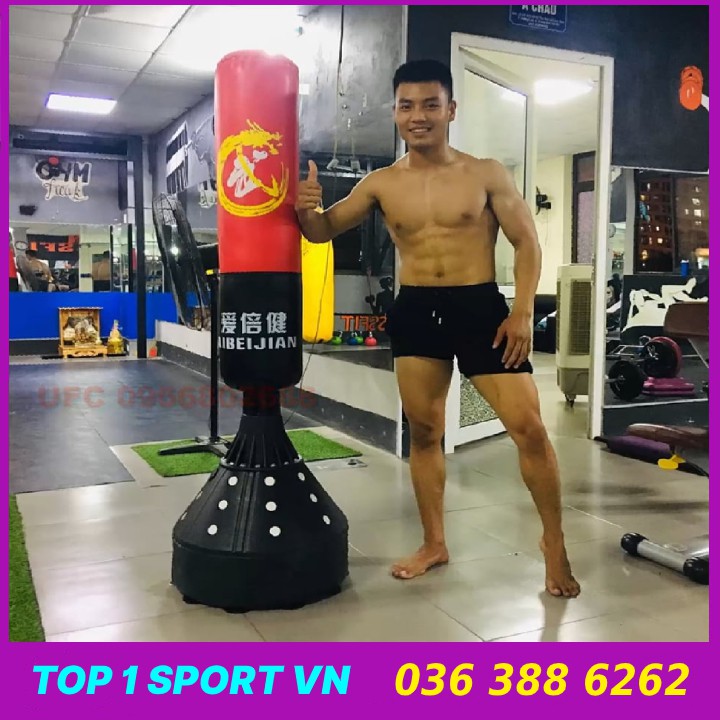 Bao Cát Đấm Bốc Boxing UFC chính hãng tặng găng tay đấm bốc mma + băng đa boxing + bóng phản xạ - bảo hành 6 tháng