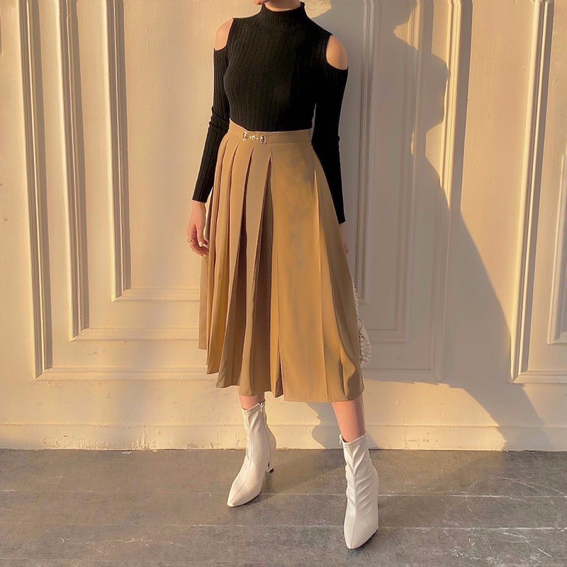 Chân váy xếp ly midi - Pleaty Skirt | BigBuy360 - bigbuy360.vn