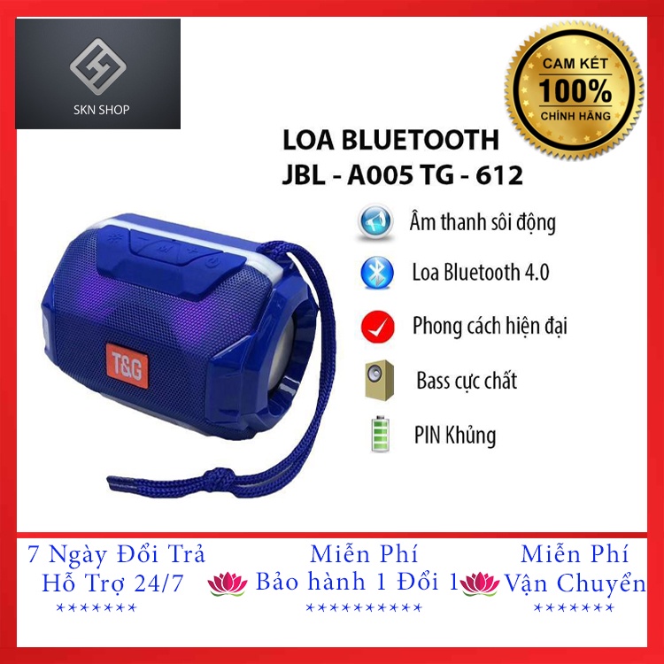 Loa Bluetooth không dây mini A005-TG 162 có led theo nhạc .bass cực căng ,hàng cao cấp