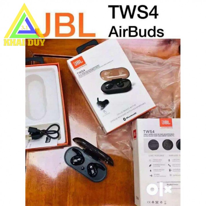 Tai Nghe Bluetooth 5.0 Cảm Ứng Hai Tai JBL Harman TWS4 Nhét Tai Nhỏ Gọn
