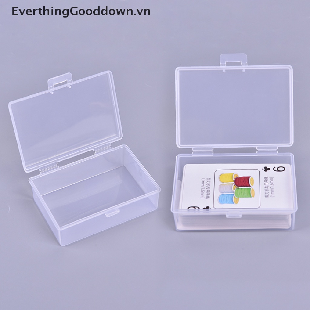 Bộ 2 Hộp Nhựa Trong Suốt Đựng Bài Poker Tiện Lợi Ốp