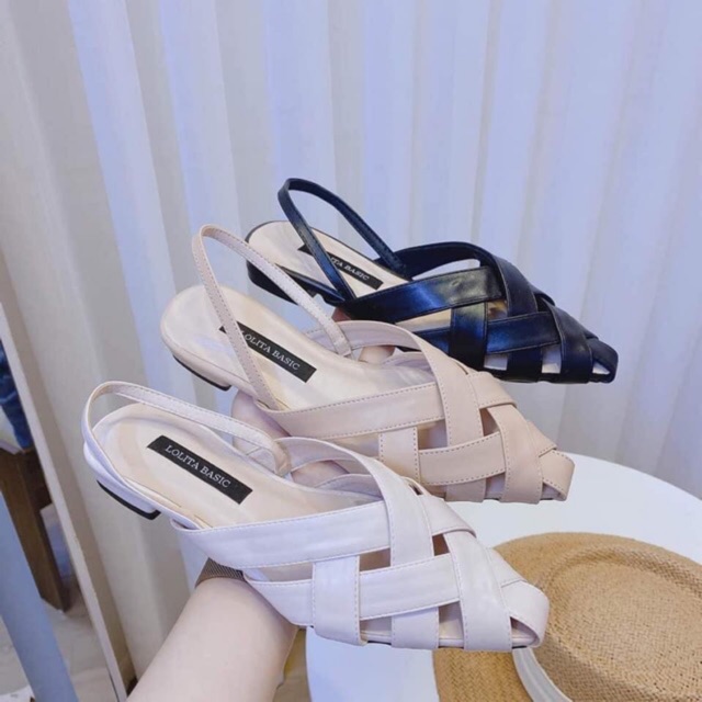 Free Ship Sandal nữ quai đan chéo 2f hàng đẹp dễ mix đồ