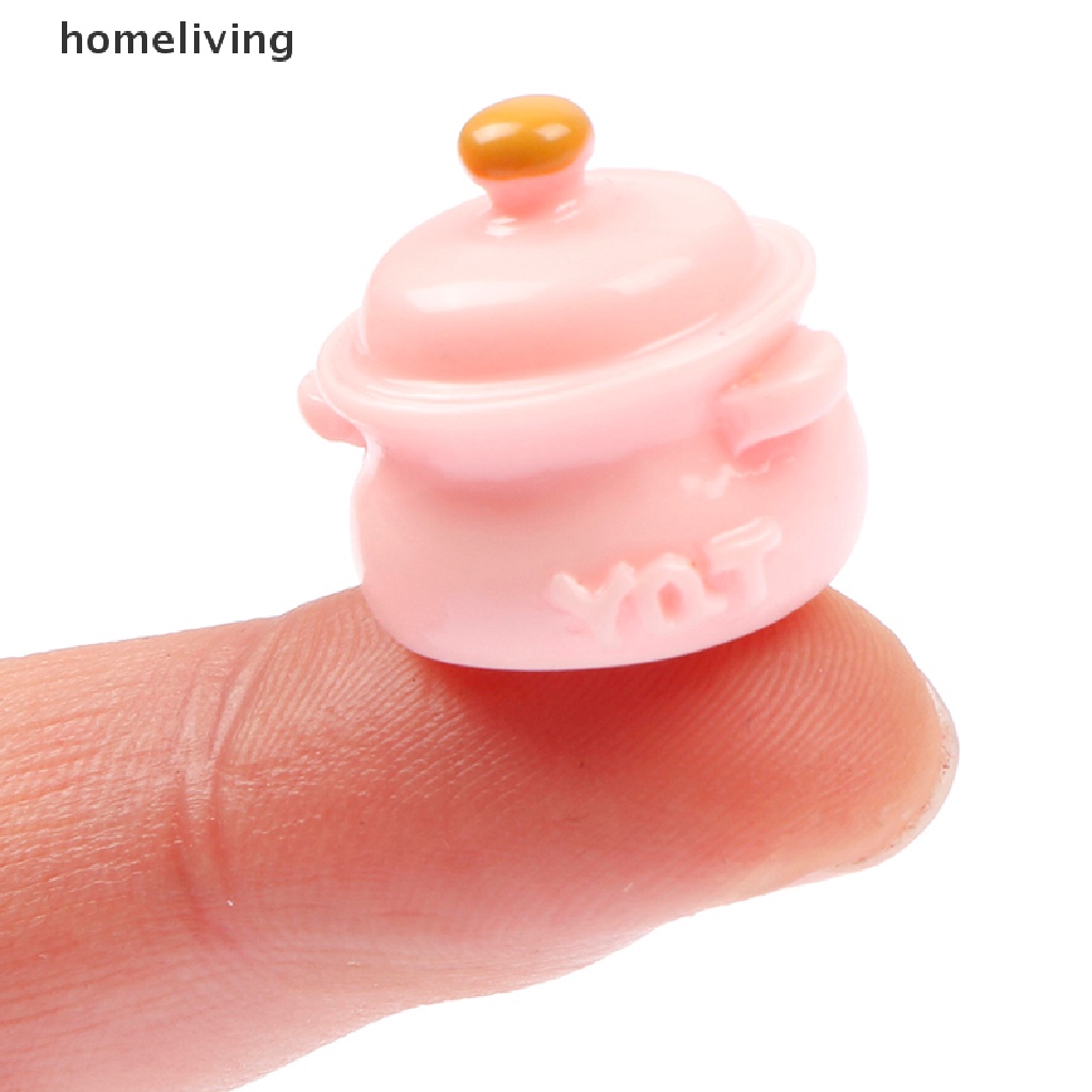 Bộ 2 Mô Hình Nồi Nấu Súp Mini Trang Trí Nhà Búp Bê