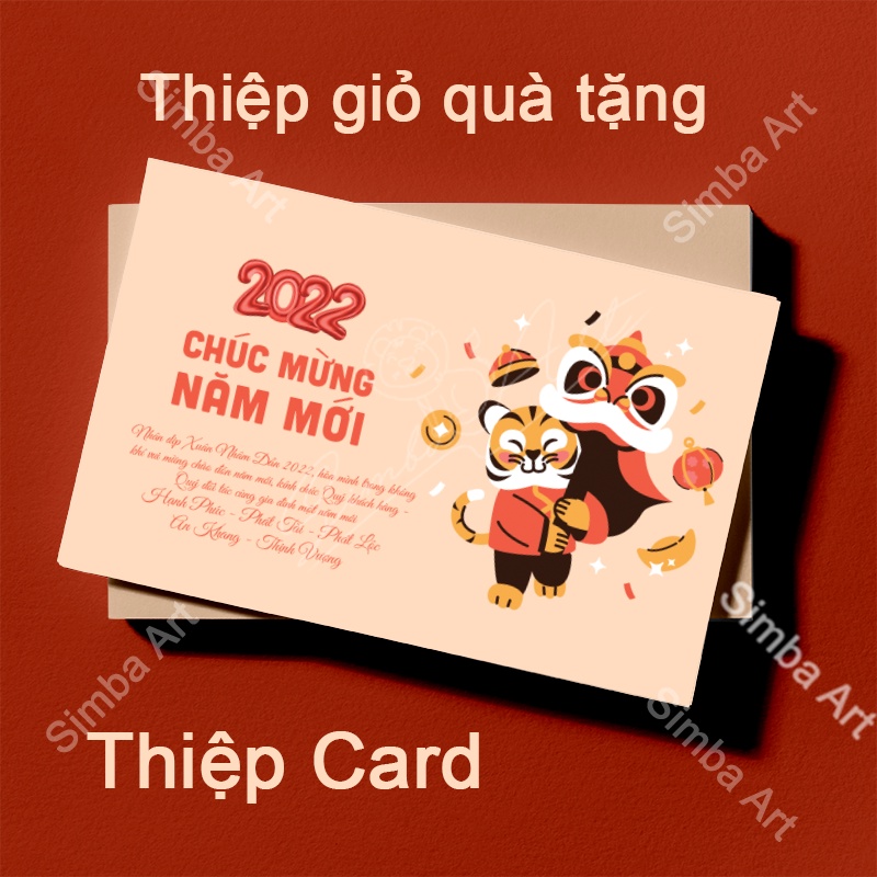 [SANG TRỌNG - THIỆP CARD] Combo 9 Tem, Thiệp tết, chúc mừng năm mới 2022 (MUA NHIỀU GIÁ TỐT) IN THEO YÊU CẦU