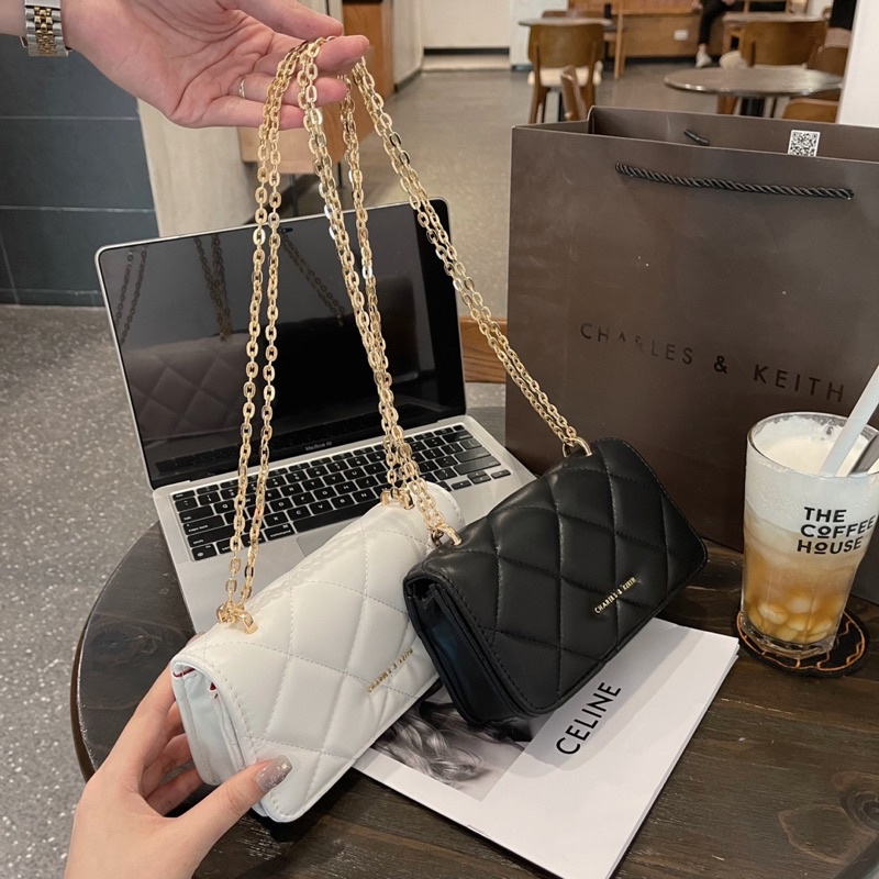 Túi xách nữ CNK ô trám mini da mịn 2mau s18cm hot 2022 #shopxuhướng