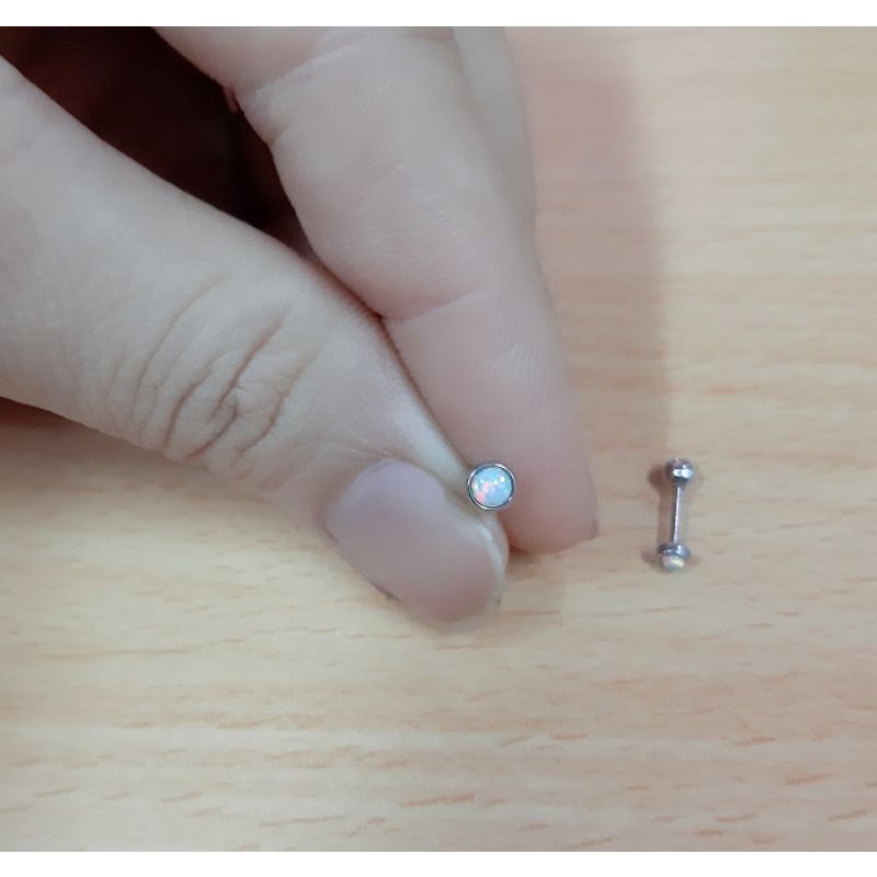 KHUYÊN NỤ ĐÁ Opal / KHUYÊN THÉP Y TẾ