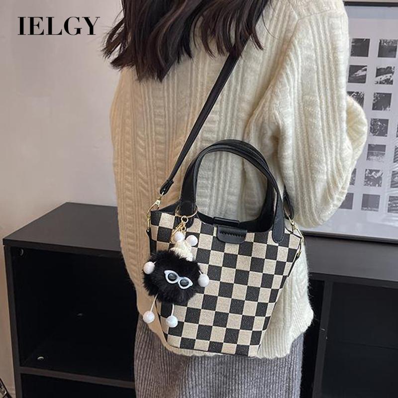 Túi đeo chéo IELGY kiểu dáng xô dễ phối đồ trẻ trung thời trang dành cho nữ