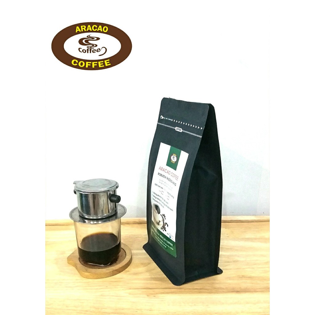(1KG 2 GÓI) Cà phê nguyên chất, cafe rang xay, rang mộc, ROBUSTA THƯỢNG HẠNG, pha phin và pha máy- ARACAO COFFEE | BigBuy360 - bigbuy360.vn