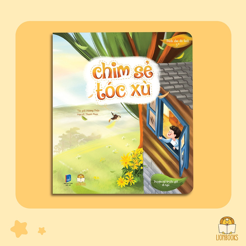 Sách thiếu nhi - Chim sẻ tóc xù Lionbooks - Dành cho bé độ tuổi 3+
