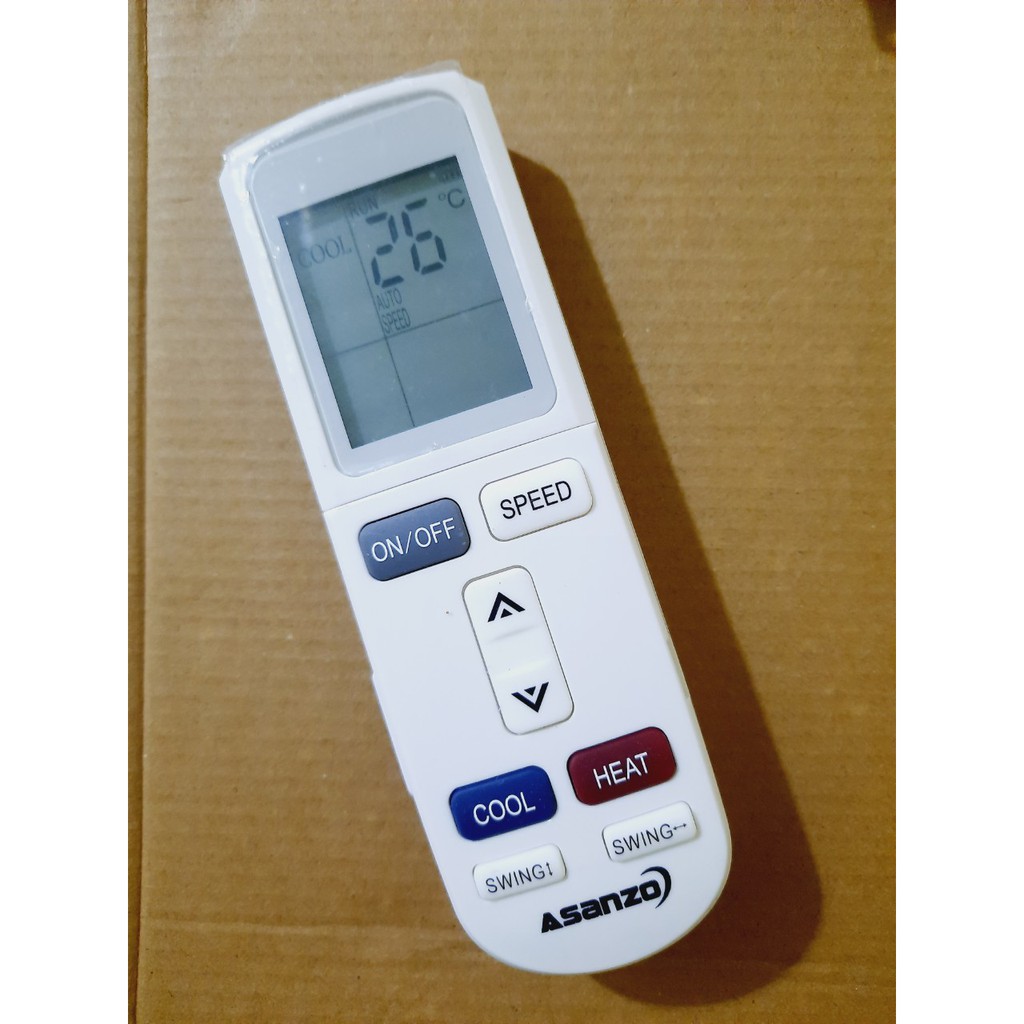Remote Điều khiển điều hòa máy lạnh Asanzo 1&2 chiều Inverter- Hàng tốt mới  100% Tặng kèm Pin!!!