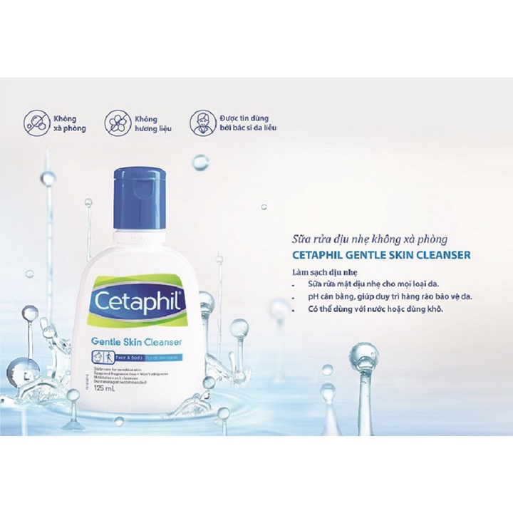 Sữa Rửa Mặt Cetaphil Gentle Skin Cleanser For All Skin Types 125ml