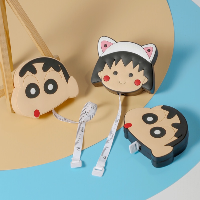 Thước Dây Mini Dài 1.5m Họa Tiết Hoạt Hình Shin-Chan Dễ Thương
