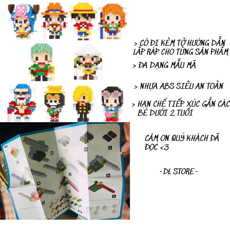 Trọn bộ LEGO ONE PIECE, Tổng hợp nhận vật trong bộ truyện one piece