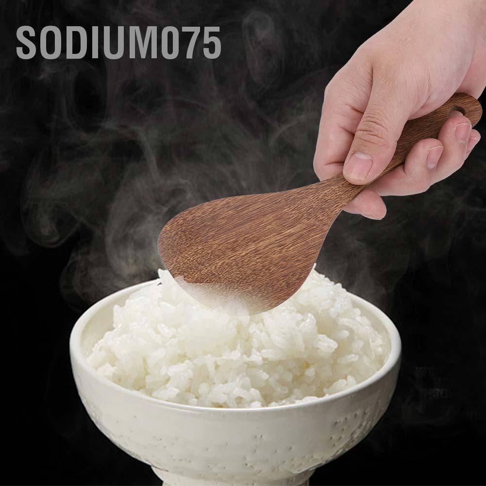 Sodium075 Kitchen Cooking Tool Shovel Wooden Spatula Fried Rice Turner Utensils