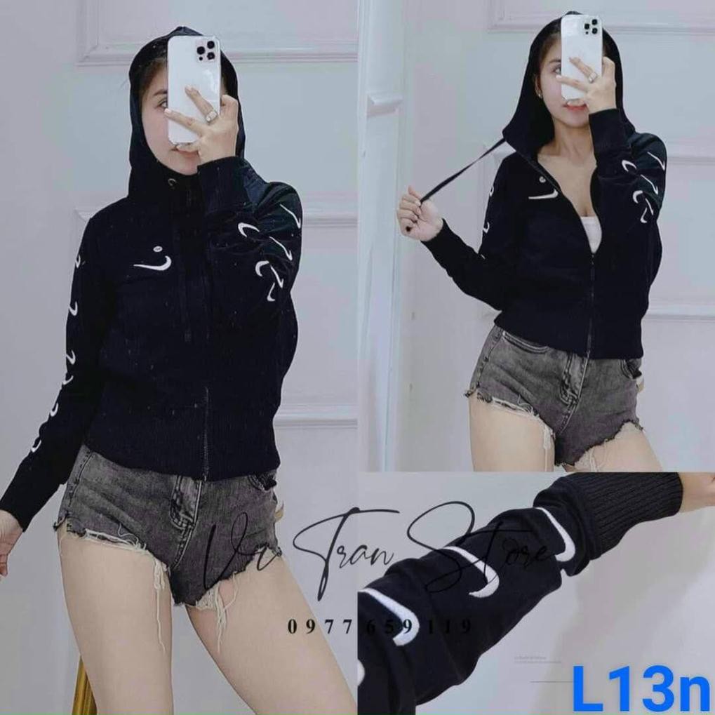Áo khoác nữ thun da cá chống nắng thêu móc NK | BigBuy360 - bigbuy360.vn
