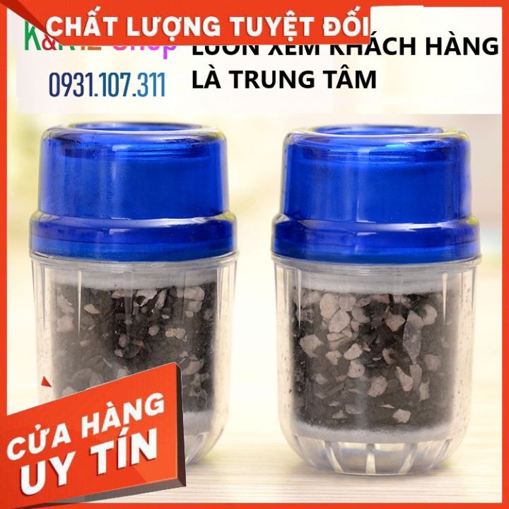 Đầu lọc nước sạch tiện lợi. Đầu lọc nước tại vòi công dụng loại bỏ các độc tố, khử mùi nước. Đầu lọc nước than hoạt tính