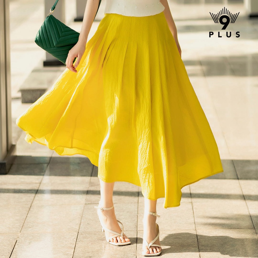 Chân Váy dài/xòe Nhật 2022 - 9Plus/ Chân váy đỏ vàng | BigBuy360 - bigbuy360.vn